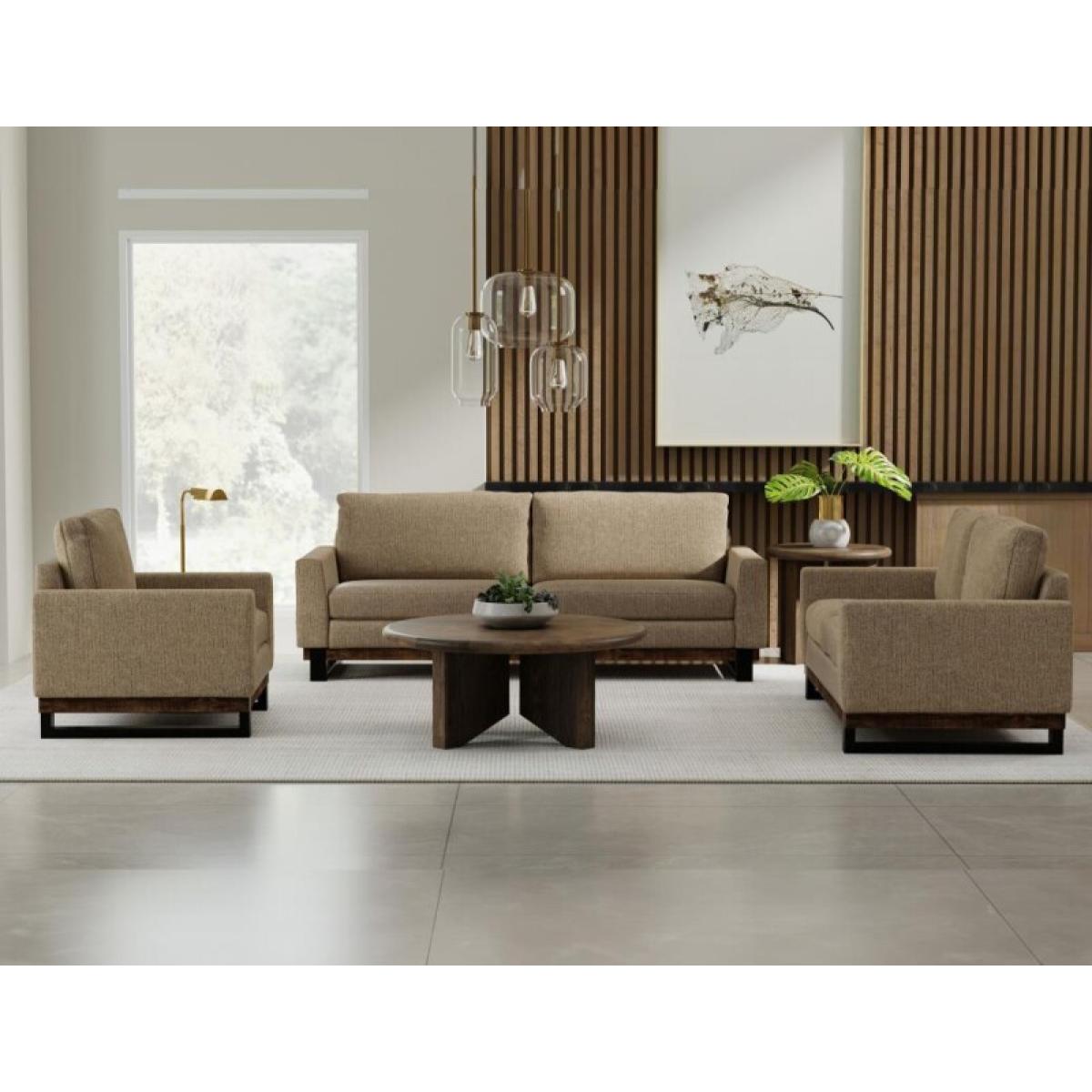 Metal & Wood Base, Loveseat - Blackburn - Image 5