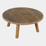 Reclamation Salvaged Wood Round Coffee Table - Image 6
