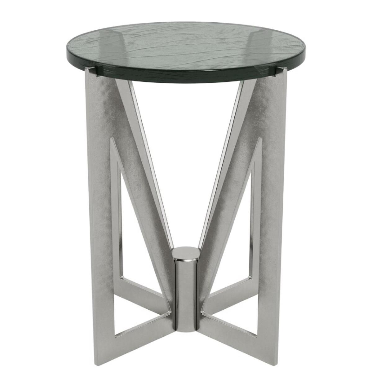 Jano Round End Table Glass Top - Image 2