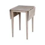 Dining Essentials - Small Drop Leaf Table in Taupe Gray - Image 7
