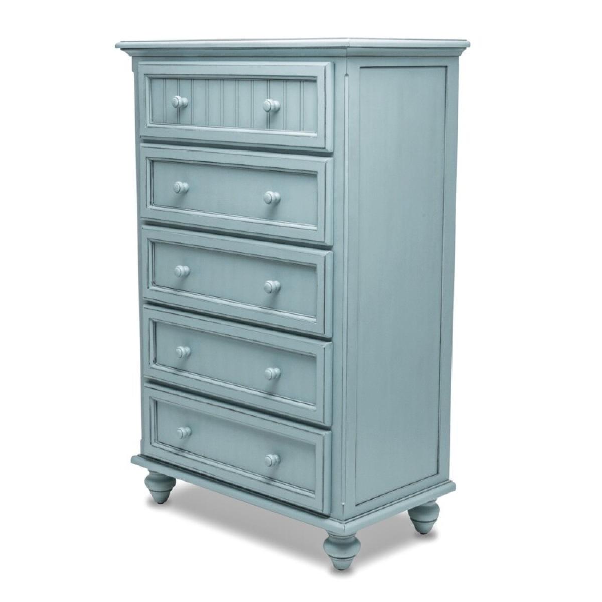 Monaco Bleu 5 Drawer Chest - Image 2
