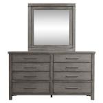 King California Platform Bed, Dresser & Mirror - Image 5