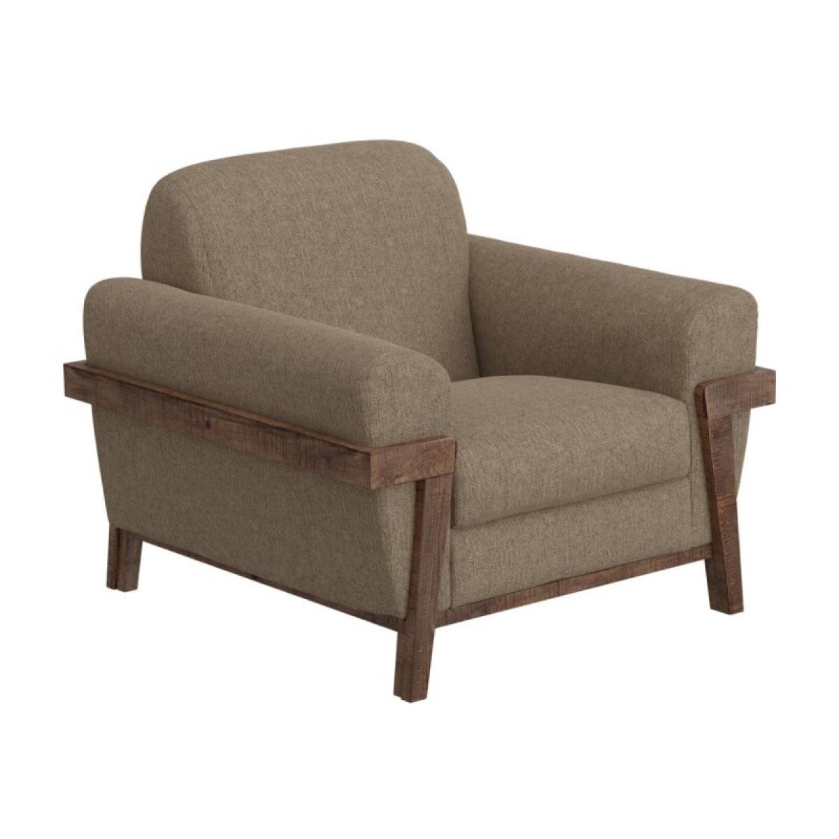 Wooden Frame & Base, Armchair - Loft Brown - Image 2