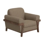 Loft Brown Wooden Frame & Base, Armchair