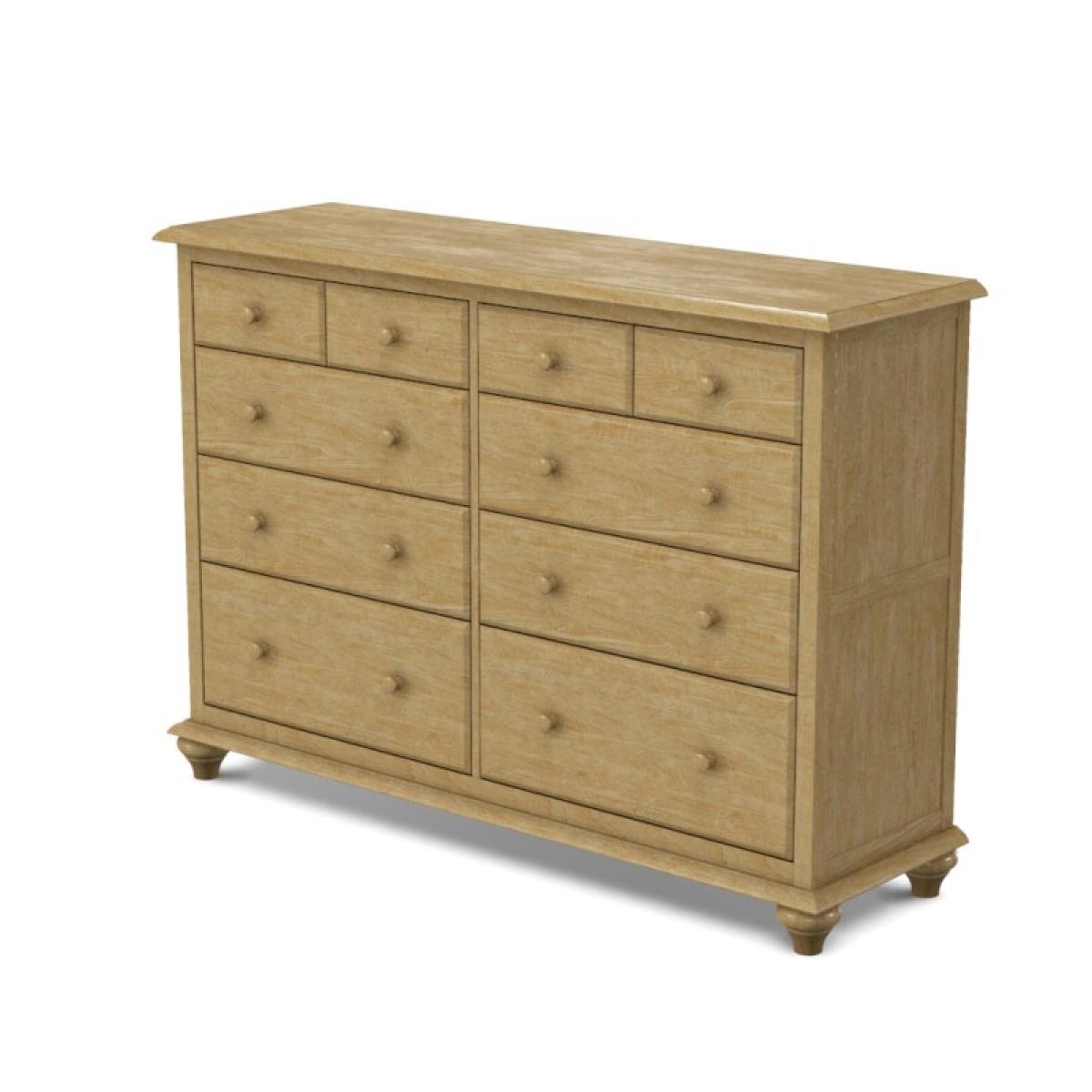 Cottage 10-Drawer Dresser - Image 9