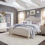 King Poster Bed, Dresser & Mirror, Night Stand