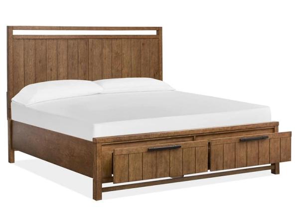 Conway B6422-54A Complete Queen Panel Storage Bed - Image 4
