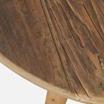 Reclamation Salvaged Wood Round Coffee Table - Image 8