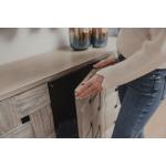 Wooden Weave 4-door Credenza, Soft Close Doors - Image 5