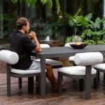 Bolster Back Outdoor Dining Chair - Image 11