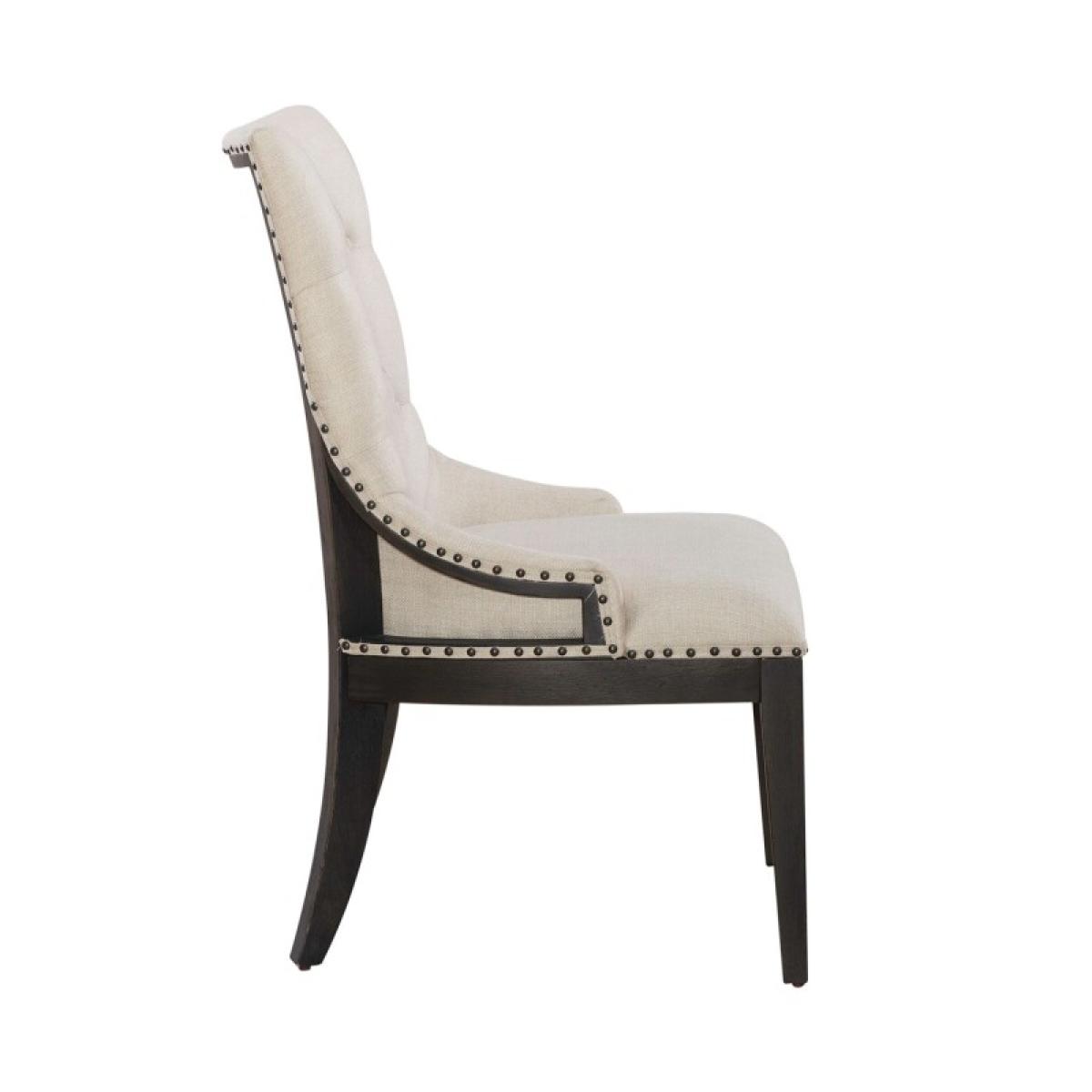 Americana Farmhouse Uph Shelter Side Chair- Black (RTA) - Image 5