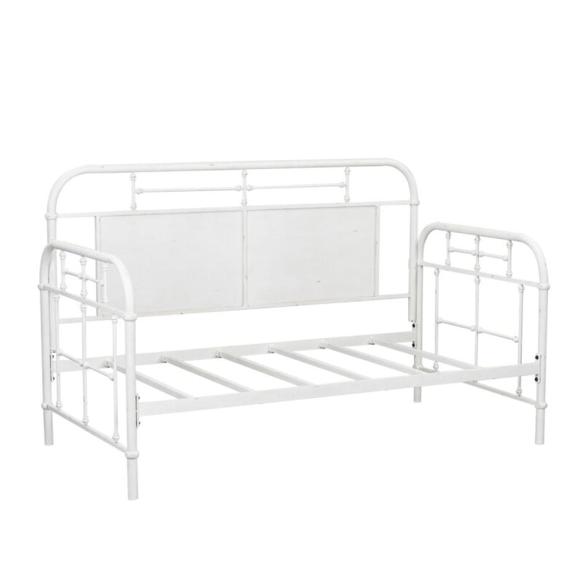 Vintage Series Twin Metal Day Bed - Antique White - Image 3