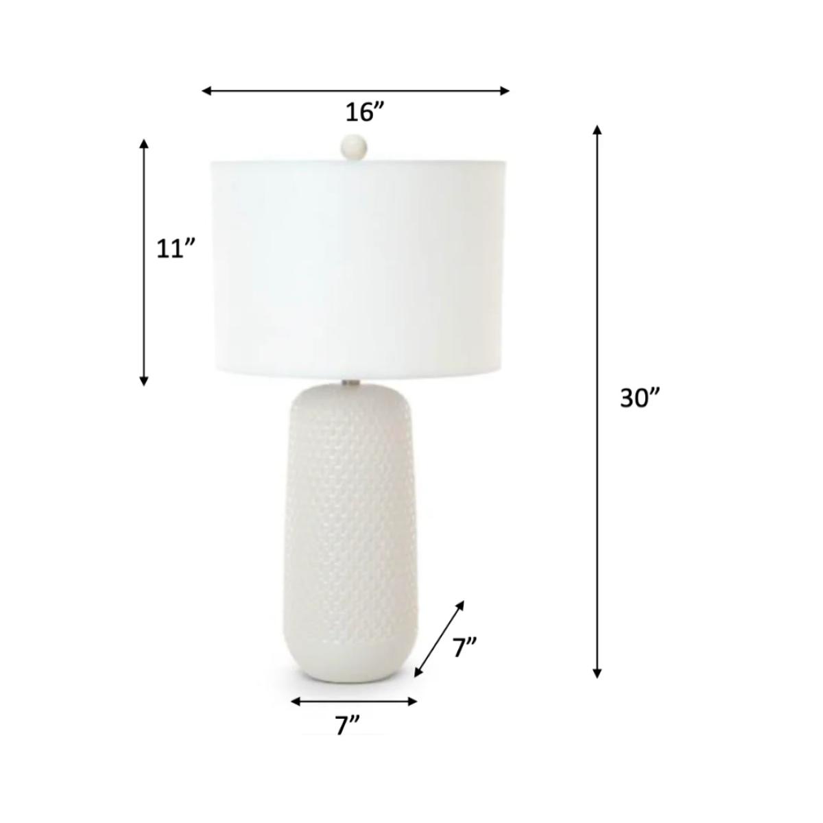 Marlin Table Lamp (Set of 2) - White - Image 3