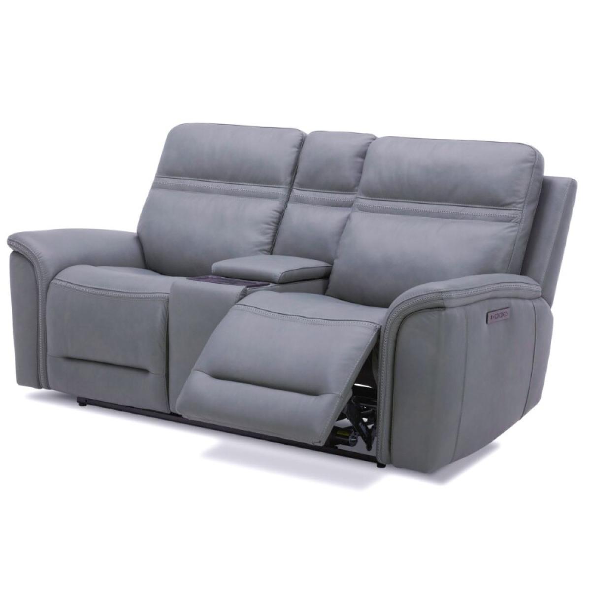Cooper Loveseat w/Console P3 & ZG - Blue Gray - Image 9