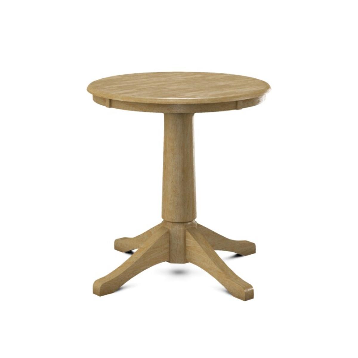 Build Your Own Pedestal Table w/30"H Small Transitional Pedestal - Image 10