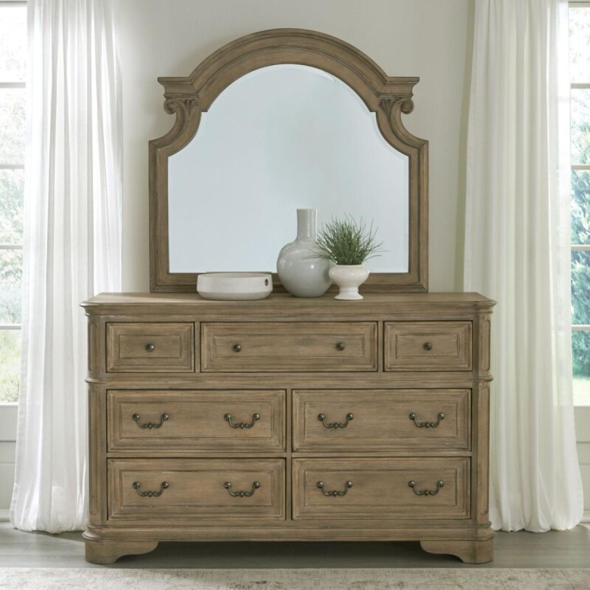 Magnolia Manor Dresser & Mirror - Image 2