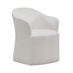 Accent Dining Chair w/ Casters - Ivory - Image 6