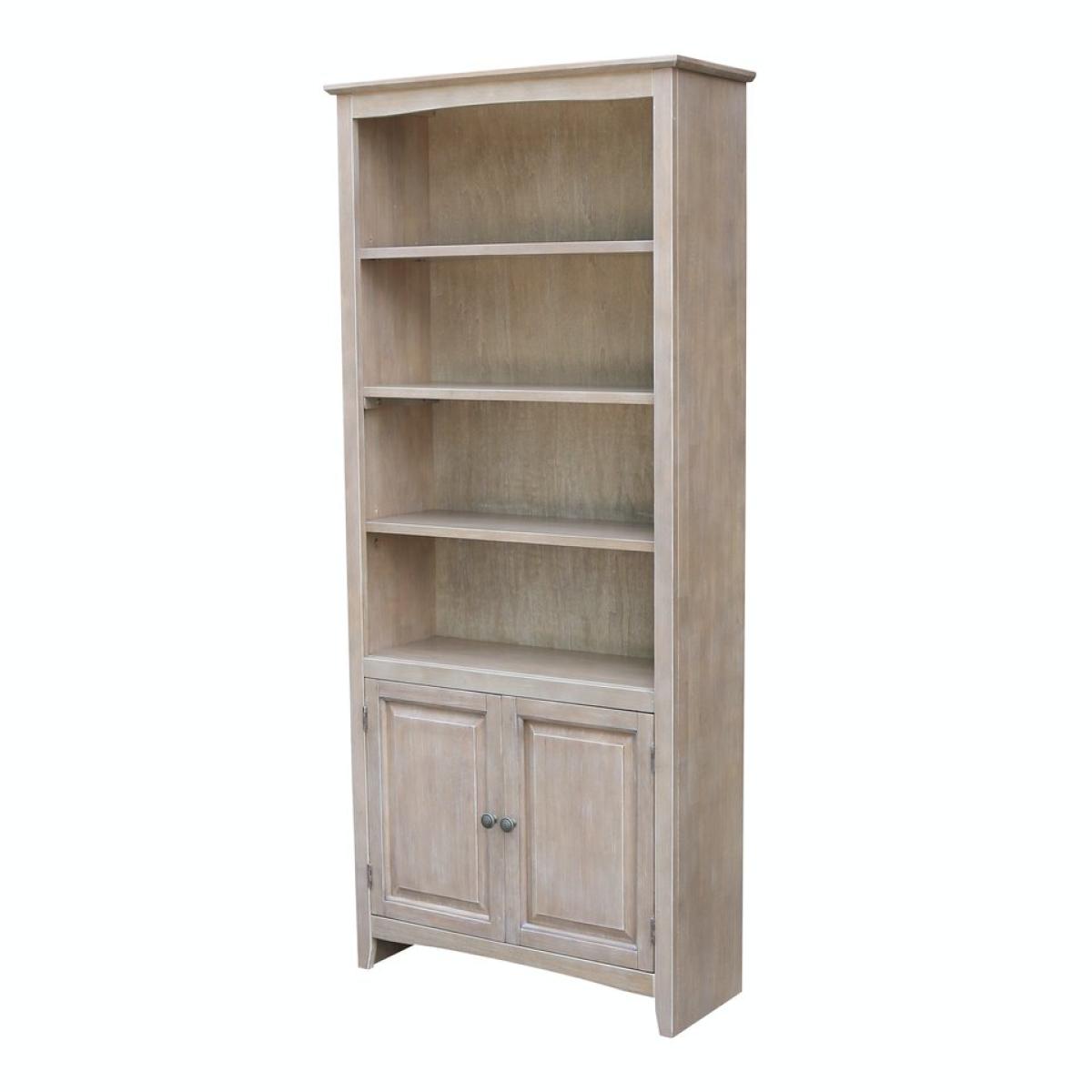 Home Accents - A Pair of Bookcase Doors in Taupe Gray - Image 2
