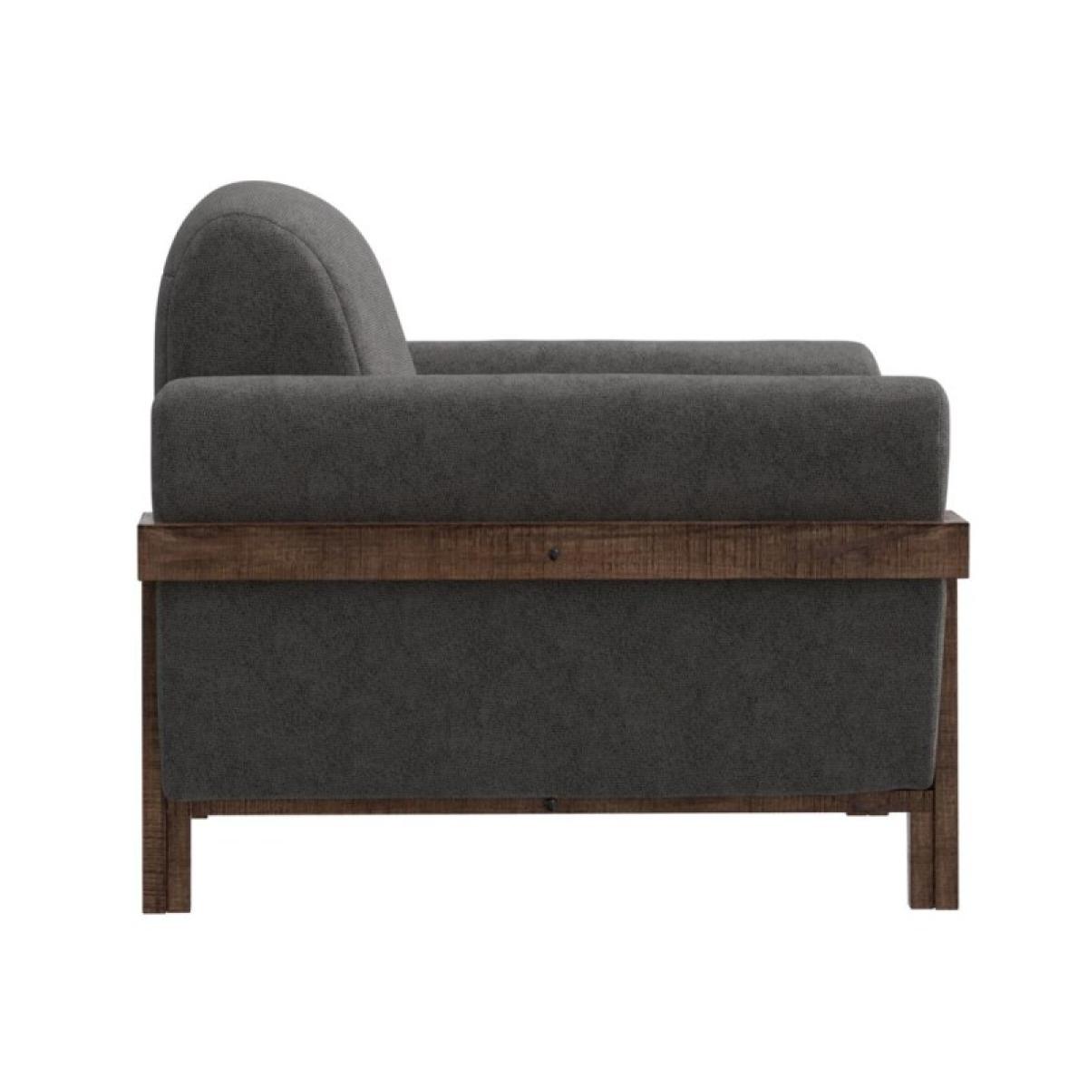 Wooden Frame & Base, Armchair - Loft Brown - Image 4