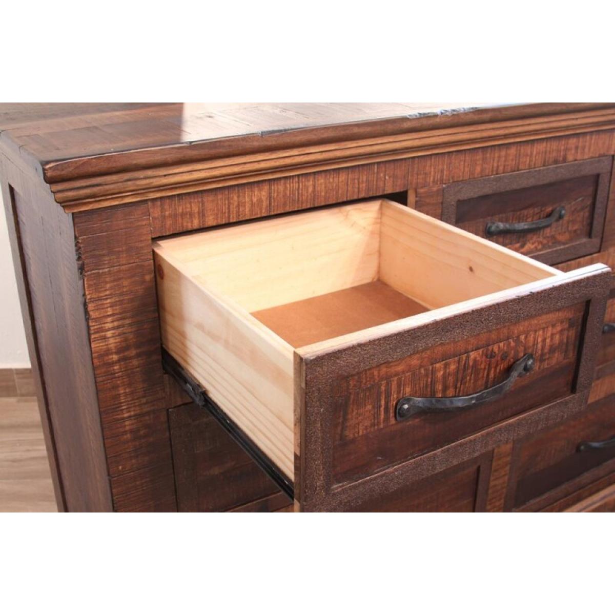 3 Drawer 2 Door Chest - Madeira - Image 4
