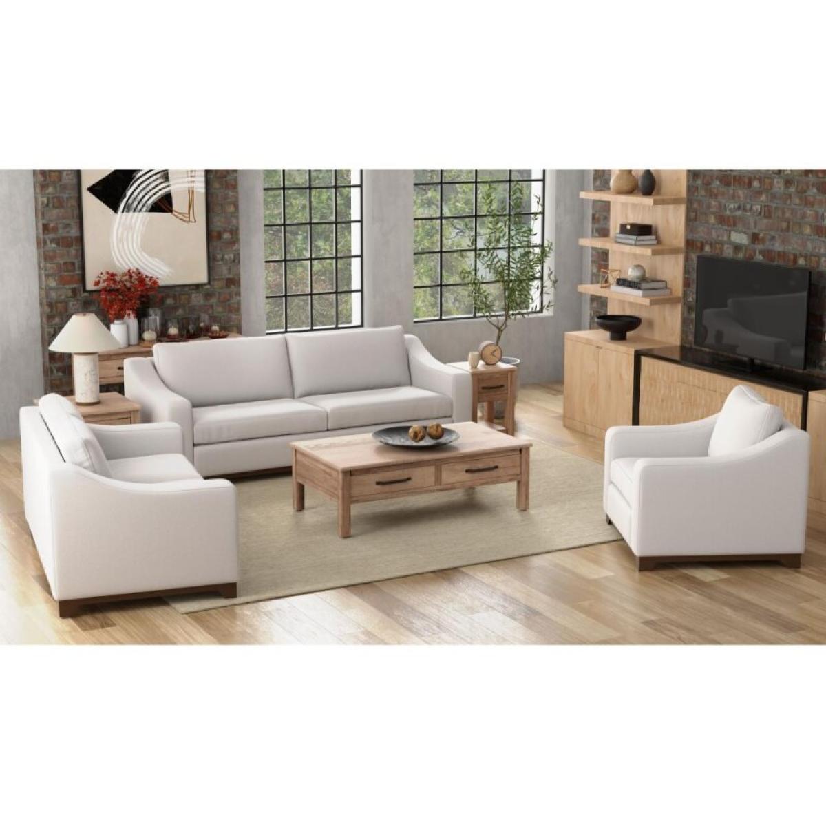 Wooden Frame & Base, Loveseat - Natural Parota - Image 5