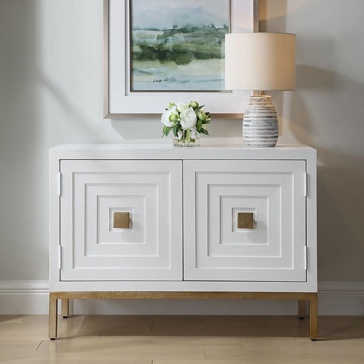 Aiken 2 Door Cabinet, White - Image 4