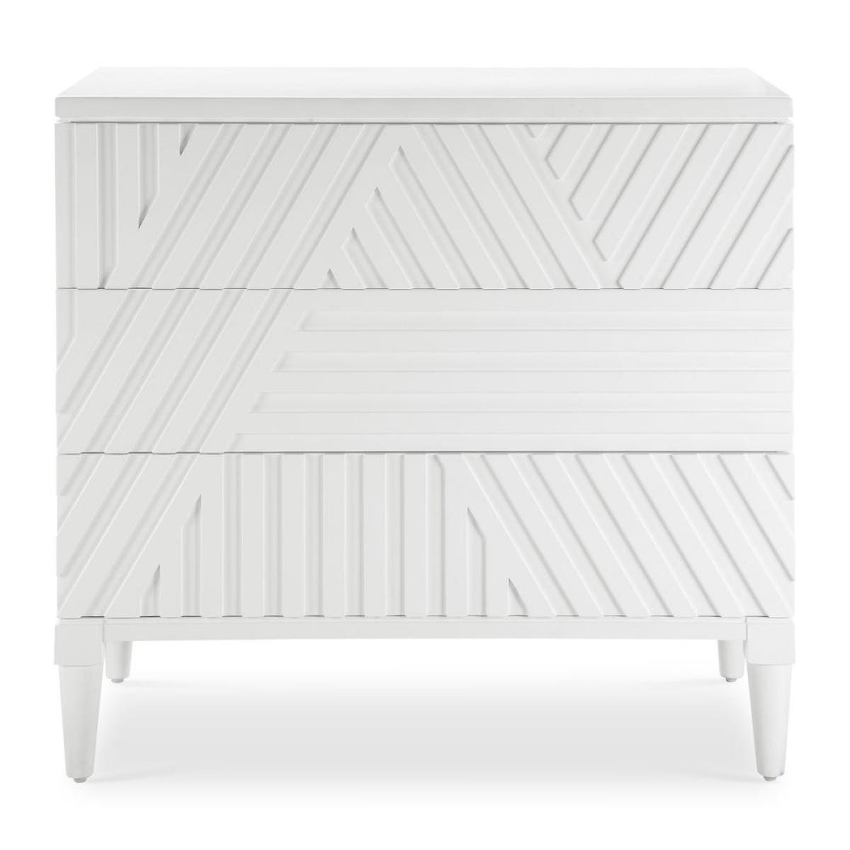 Colby 3 Drawer Chest, White - Image 2