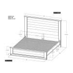 6/6 Headboard Eastern King - Natural Teca - Image 7