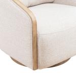 Nora Uph Swivel Accent Chair - Light Brown - Image 9