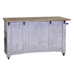 3 Drawer 6 Door Kitchen Island - Pueblo - Image 4