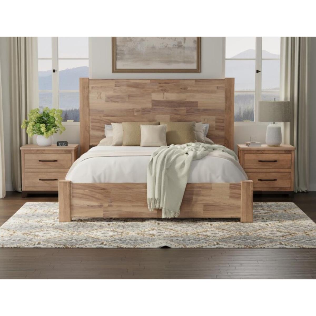 Natural Parota, King Bed - Natural Parota - Image 5