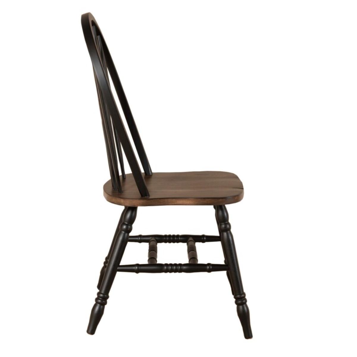 Carolina Crossing Windsor Side Chair- Black - Image 5