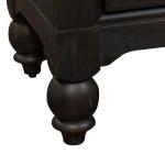 Americana Farmhouse 2 Drawer Night Stand w/ Charging Station - Black - Image 11