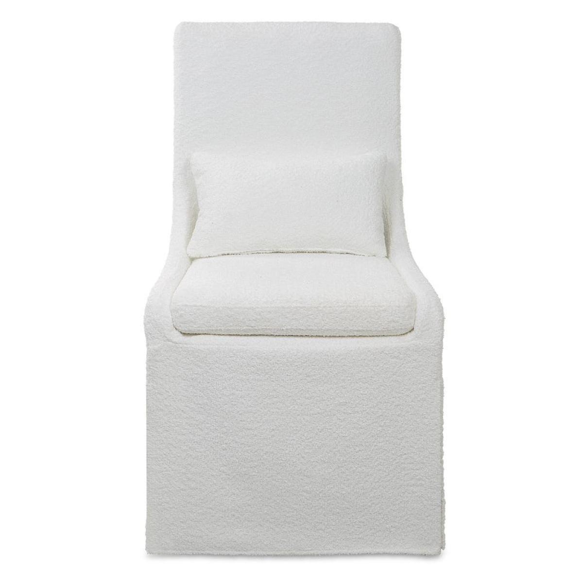 Coley Armless Chair, White - Image 2