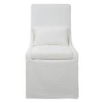 Coley Armless Chair, White