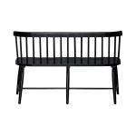 Spindle Back Dining Bench - Black (RTA) - Image 6