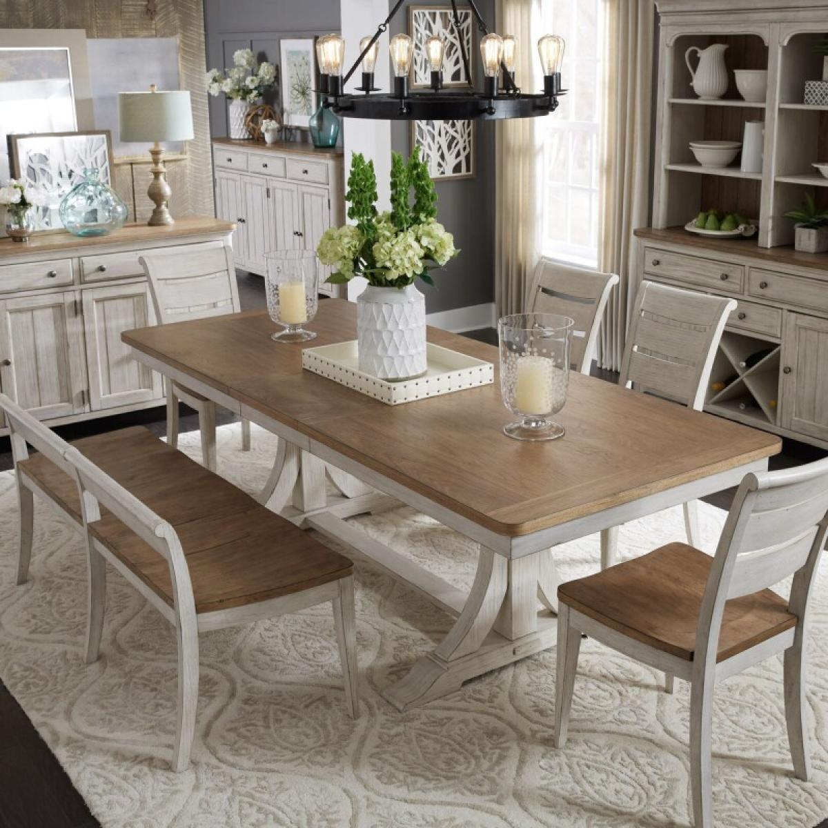 Farmhouse Reimagined 6 Piece Trestle Set - Image 2