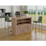 4 Door Wooden Bar - Natural Parota - Image 4