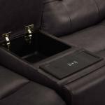 Loveseat w/Console P3 & ZG - Dark Brown - Image 4