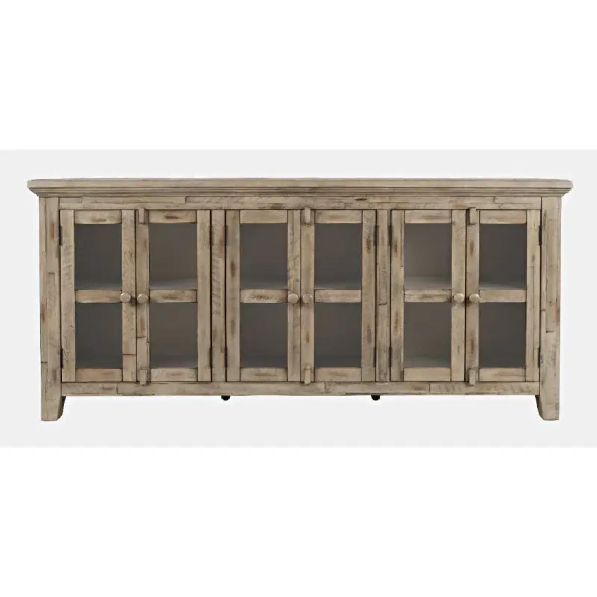 Rustic Shores 6 Door Low Accent Cabinet - Image 2