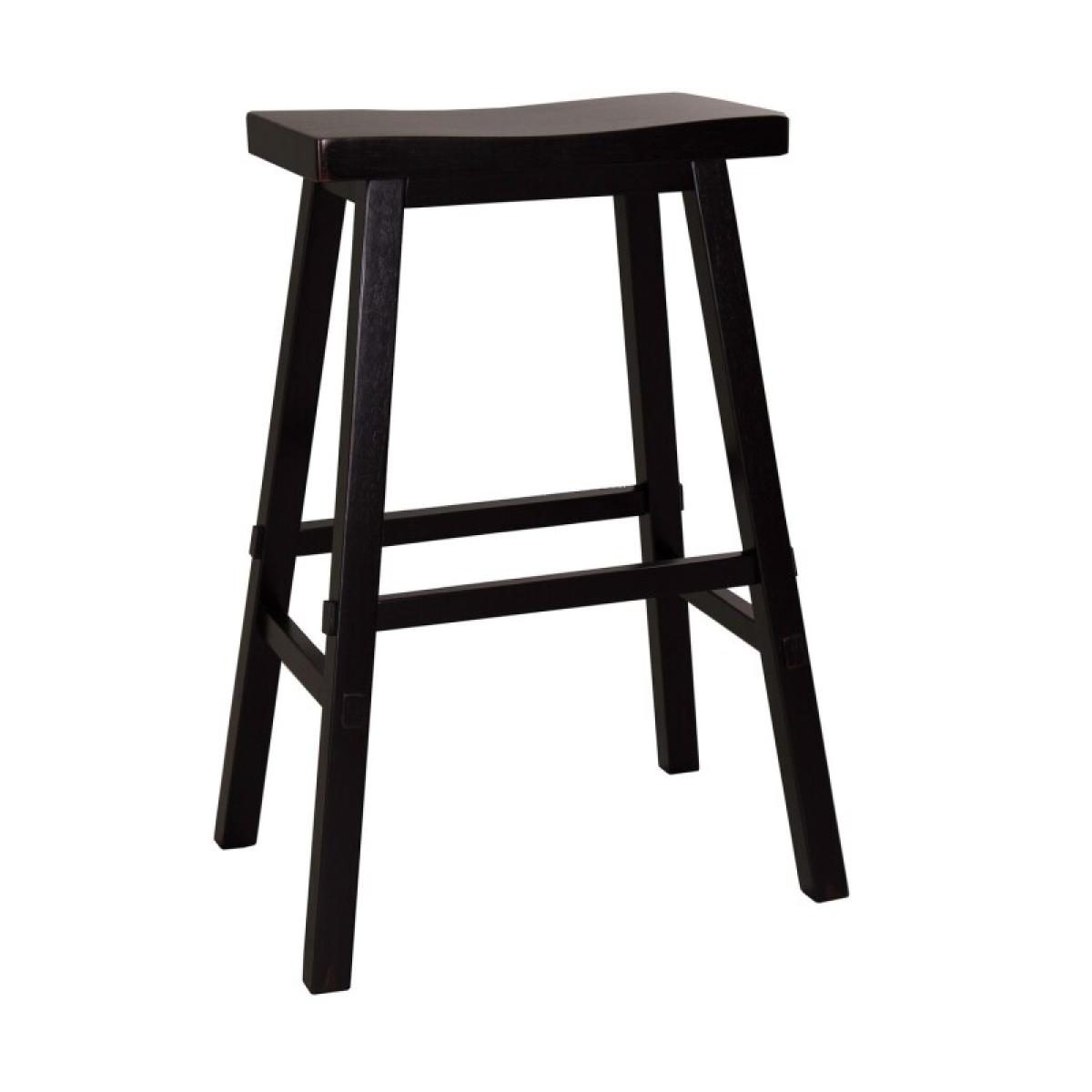 30 Inch Sawhorse Barstool - Black (RTA) - Image 3