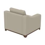 Wooden Frame & Base, Armchair - Natural Parota - Image 4