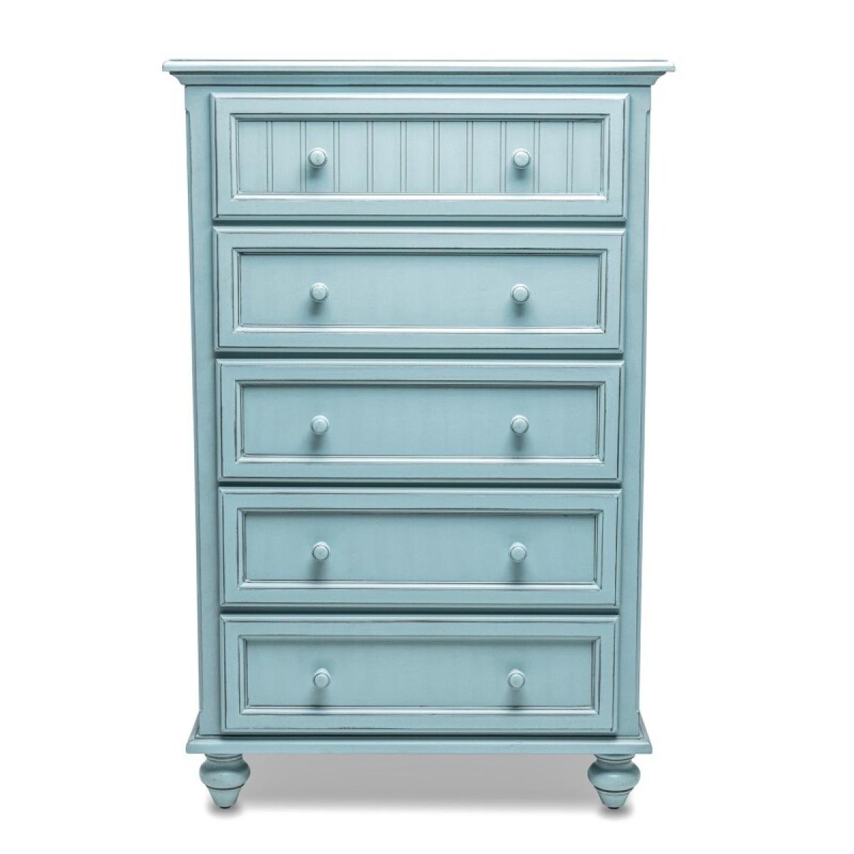 Monaco Bleu 5 Drawer Chest - Image 4