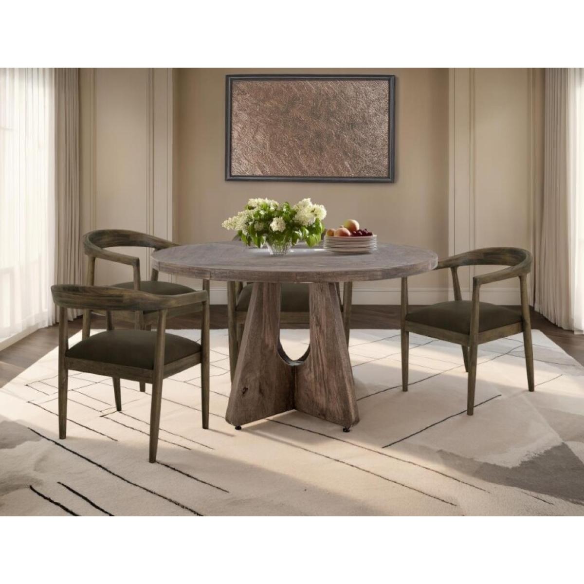 Cross Table Base - Natural Teca - Image 6