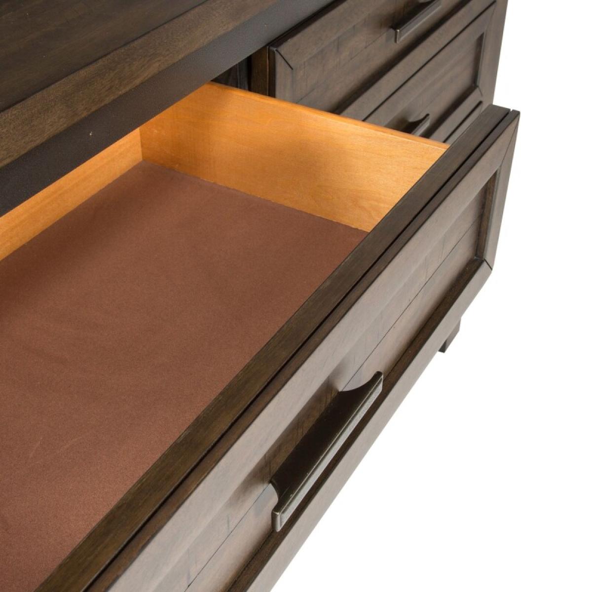 Thornwood Hills King Two Sided Storage Bed, Dresser & Mirror, Night Stand - Image 12