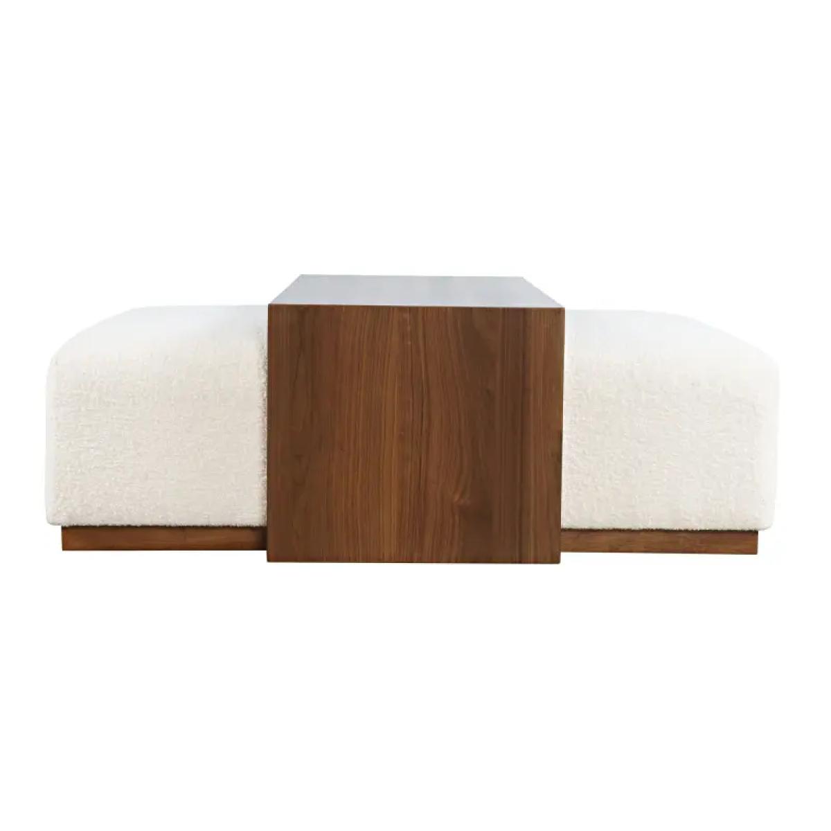 Hudson Sliding Ottoman W Caster Wheels And Table Top - Image 6