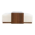 Hudson Sliding Ottoman W Caster Wheels And Table Top - Image 6