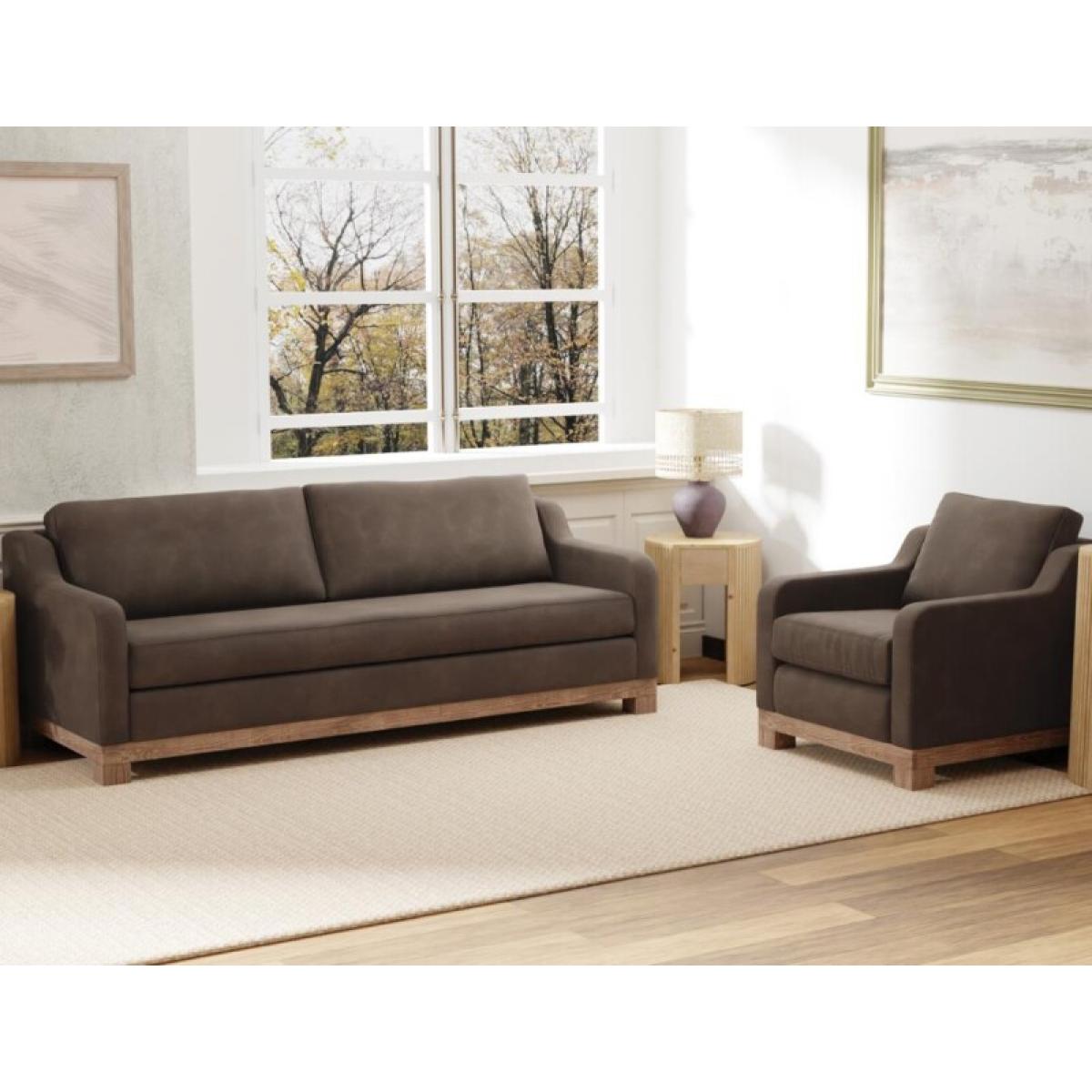 Samba Wooden Frame & Base, Two-Cushion Sofa - Image 5