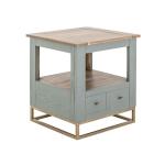 2 Drawer, 1 Shelf, End Table - Timber