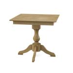 Build Your Own Pedestal Table w/ 36" Square Tabletop w/ Reverse Bevel Edge - Image 6